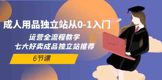 成人用品独立站从0-1入门，运营全流程教学，七大好卖成品独立站推荐（6节课）-聚富网创