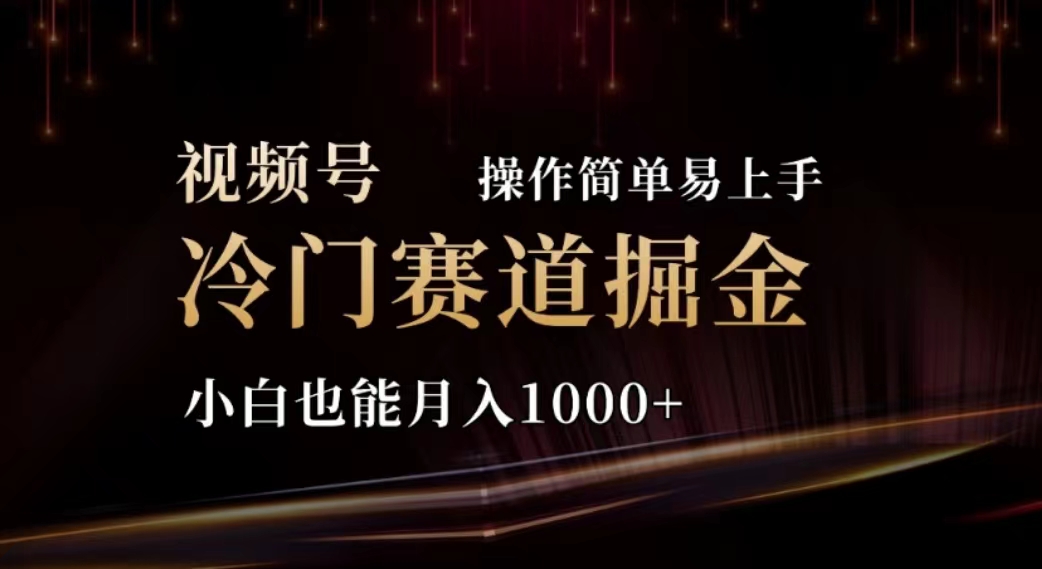 （11378期）2024视频号冷门赛道掘金，操作简单轻松上手，小白也能月入1000+-聚富网创