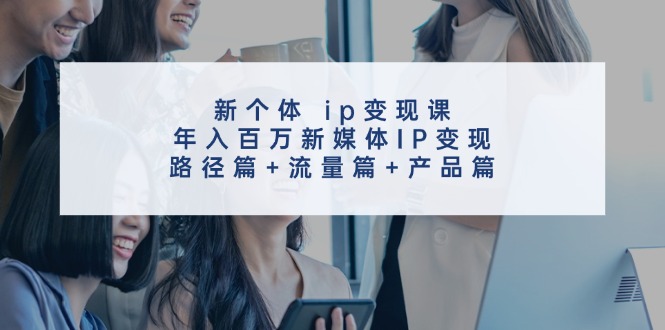 （11971期）新个体 ip变现课，年入百万新媒体IP变现，路径篇+流量篇+产品篇-聚富网创