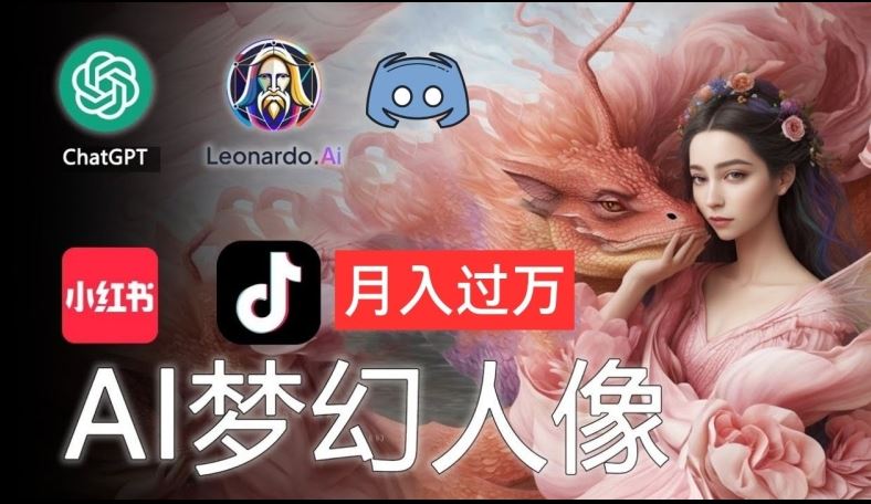 AI摄影梦幻人像：零基础也能月入过万的秘密【揭秘】-聚富网创