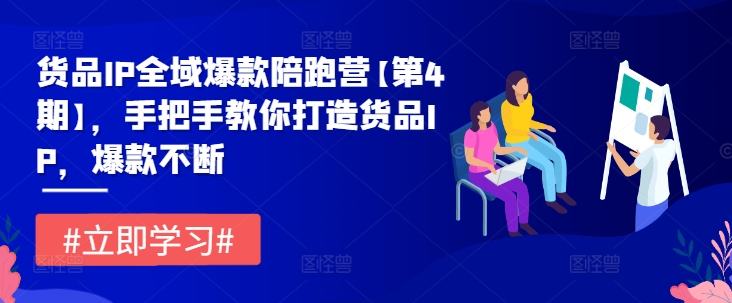 货品IP全域爆款陪跑营【第4期】，手把手教你打造货品IP，爆款不断-聚富网创