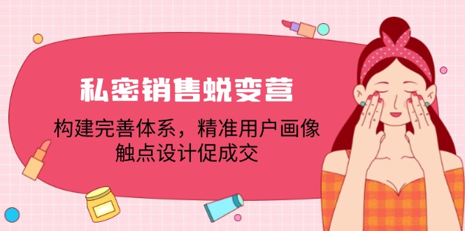 （12436期）私密销售蜕变营：构建完善体系，精准用户画像，触点设计促成交-聚富网创