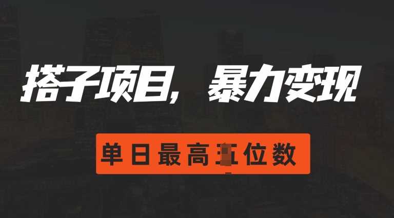 2024搭子玩法，0门槛，暴力变现，单日最高破四位数【揭秘】-聚富网创