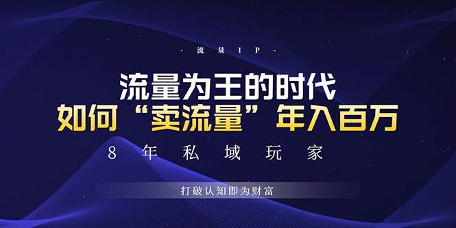 （13433期）未来如何通过“卖流量”年入百万，跨越一切周期绝对蓝海项目-聚富网创