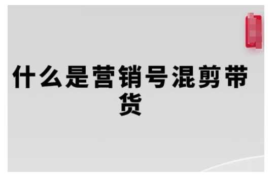 营销号混剪带货，从内容创作到流量变现的全流程，教你用营销号形式做混剪带货-聚富网创